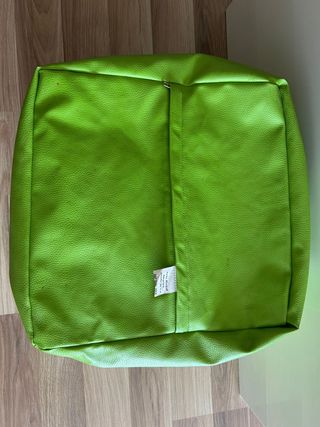 Puff verde - Piel sintética