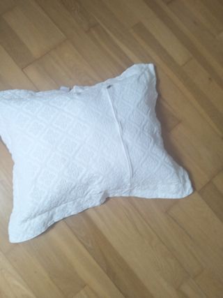 Cojín blanco algodón - Decorativo