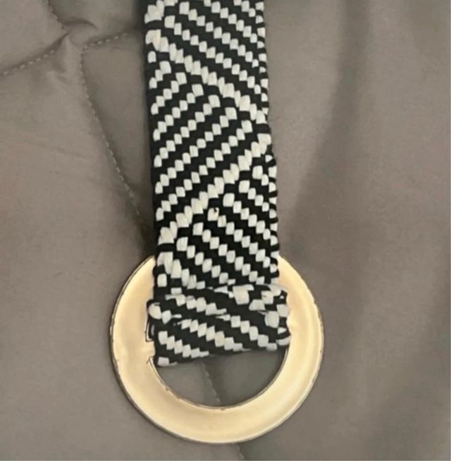 Cintura bicolore tessuto