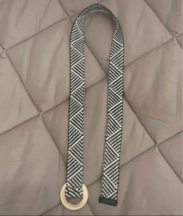 Cintura bicolore tessuto