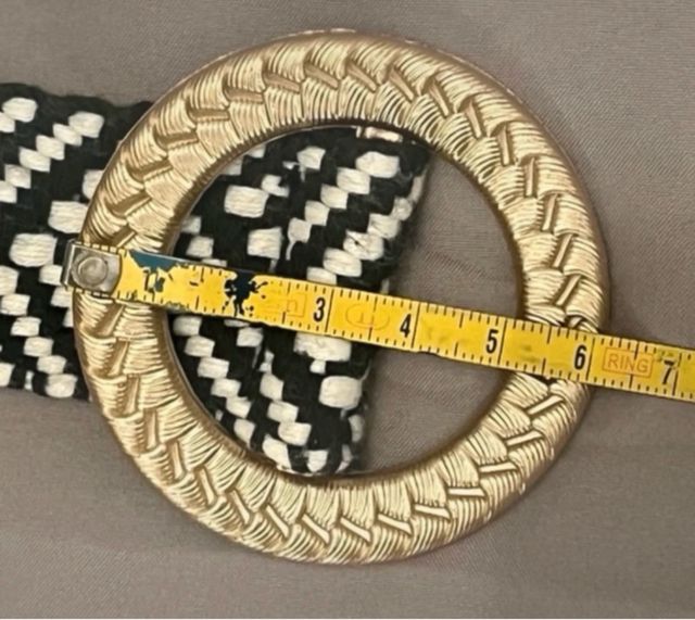 Cintura bicolore tessuto