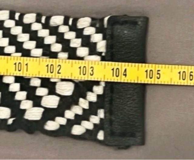 Cintura bicolore tessuto