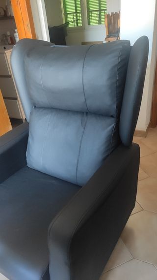 Butaca Relax Negra - Piel Sintética