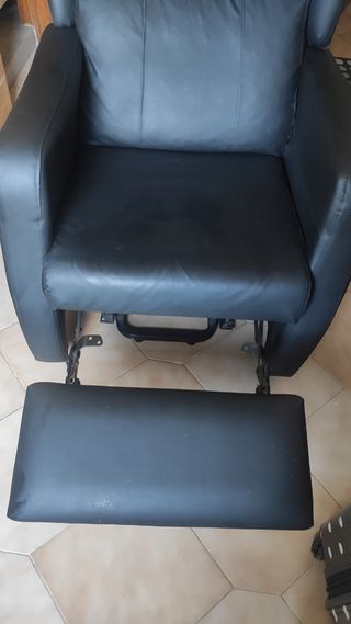Butaca Relax Negra - Piel Sintética