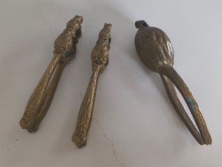 3 Cascanueces Vintage de bronce