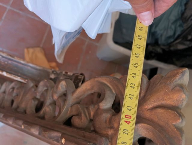 Espejo vintage dorado