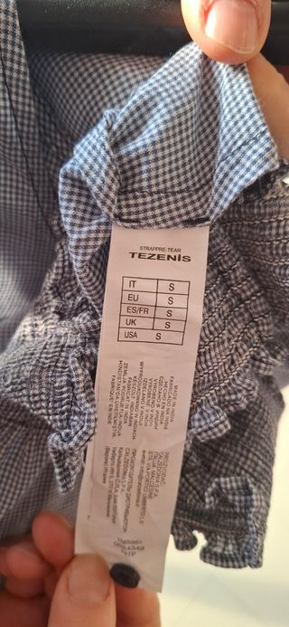 Top Tezenis estivo a quadri