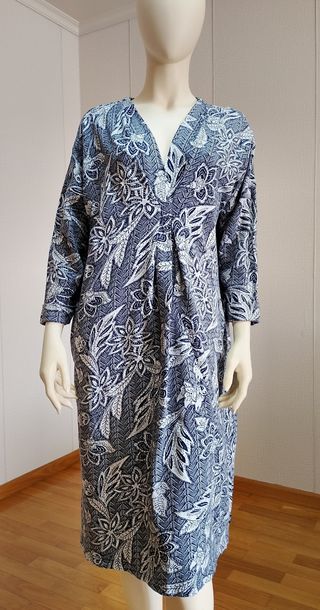 Vestido A&B azul estampado