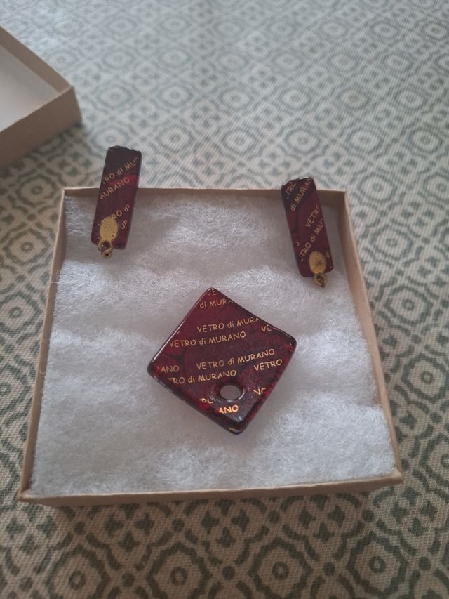 Joyas Murano: Pendientes y colgante
