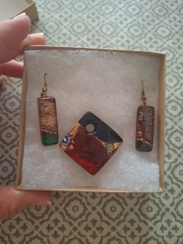 Joyas Murano: Pendientes y colgante