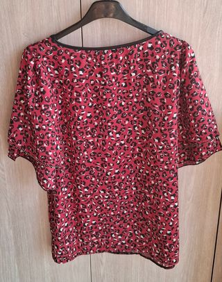Blusa Olivia XS rossa - leopardata