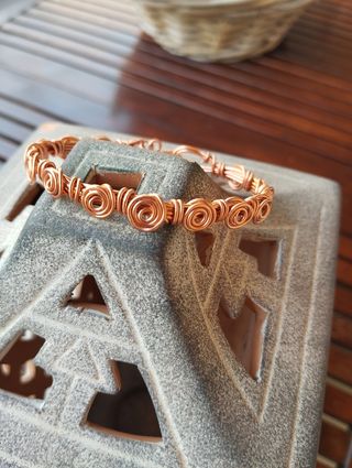 Pulsera artesanal cobre
