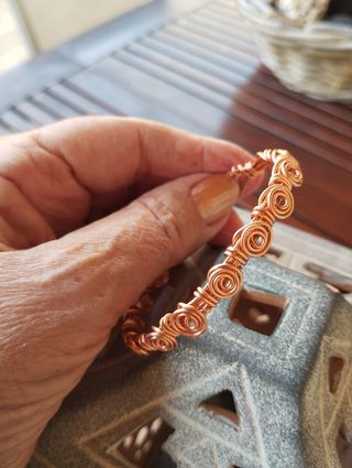 Pulsera artesanal cobre