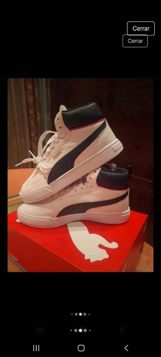 Zapatillas Puma altas - Azul y blanco bajada de pv