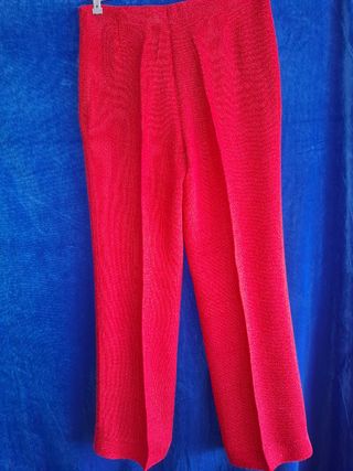 Pantalón lino rojo