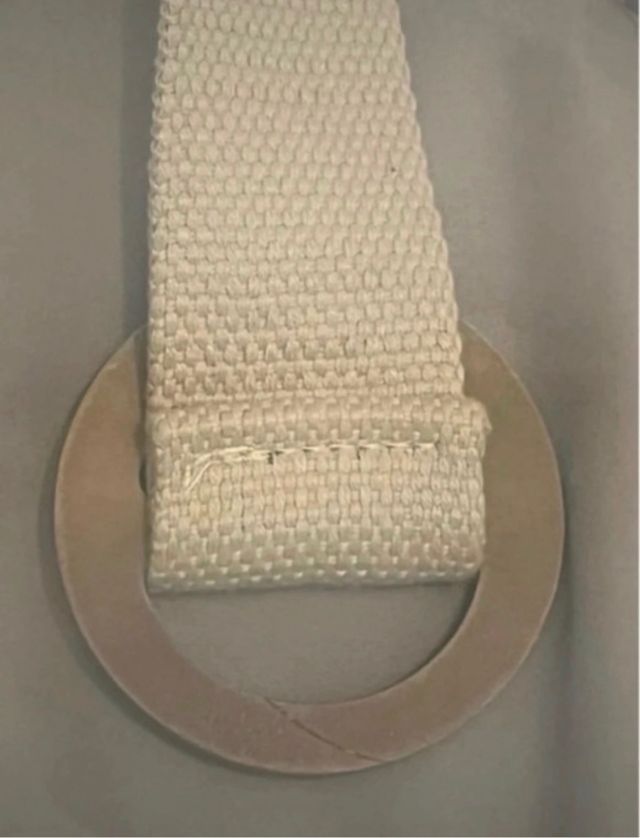 Cintura beige in tessuto