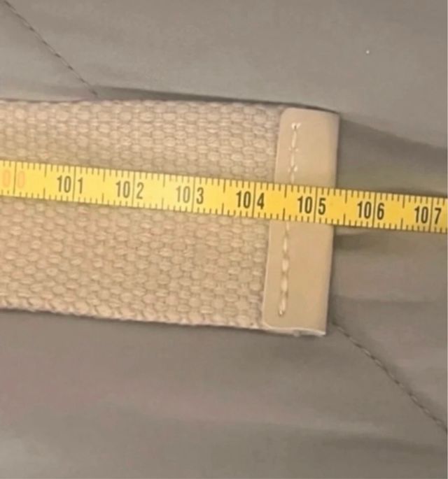 Cintura beige in tessuto