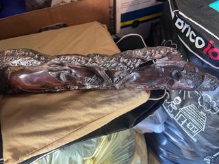 Scultura Elefanti in Legno