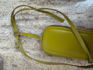 Sandalias Zara planas verde oliva
