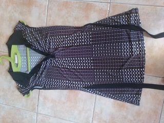 Vestido tirantes - Negro y morado