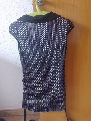 Vestido tirantes - Negro y morado