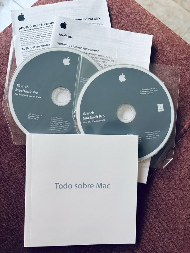 DVDs Mac OS X Inst. Originales