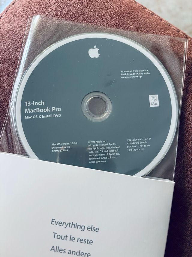 DVDs Mac OS X Inst. Originales