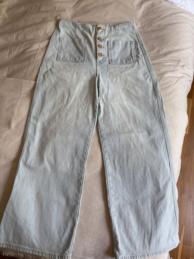 Jeans Zara - Pantalones azules talla 36