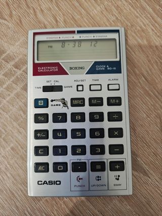 Casio BG-15 boxing game calculator & watch