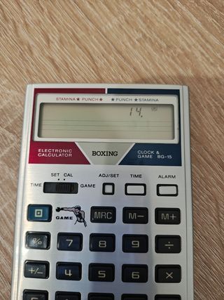 Casio BG-15 boxing game calculator & watch