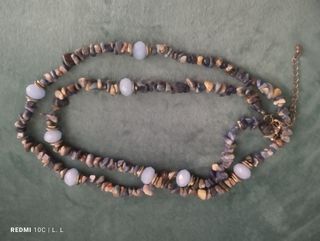 Collar piedras azules