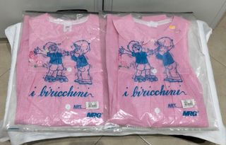 2 Grembiuli Bambina 6 Anni Quadretti Rosa