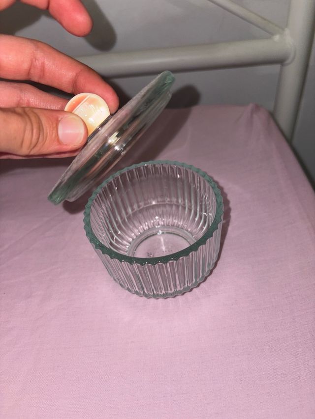 Recipiente cristal con tapa