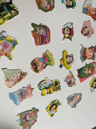 Cromos para picar antiguos: 120 unidades