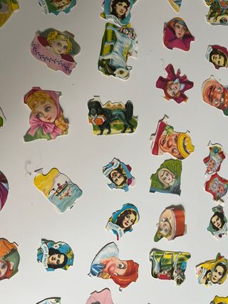 Cromos para picar antiguos: 120 unidades