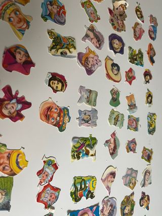 Cromos para picar antiguos: 120 unidades