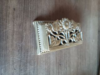 Caja sellos vintage bronce