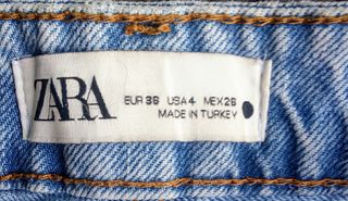 Shorts denim ZARA TRF | Azul - tiro medio