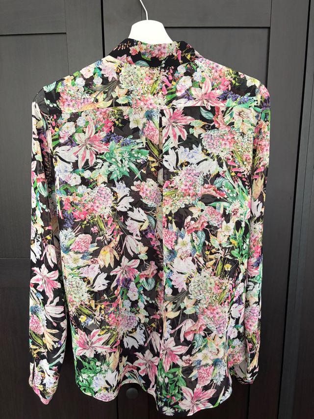 Camisa Zara flores multicolor