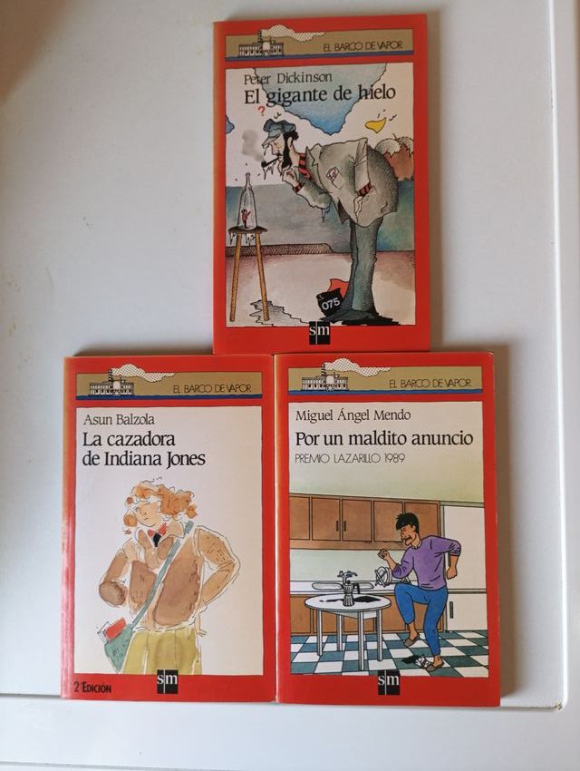 Lote de 3 libros de EL BARCO DE VAPOR