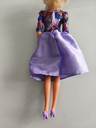 Vestido muñeca: fiesta morado