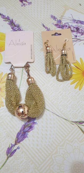 Bracciale e orecchini Alesya oro