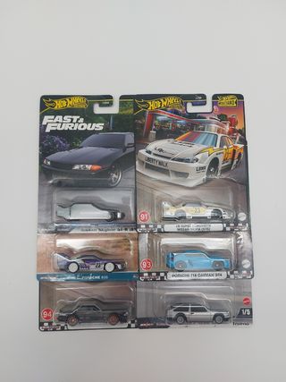 6 Hot Wheels Premium: Nissan, Porsche