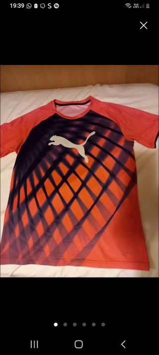 Maglia Puma calcio rossa più giacca adidas