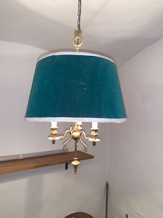 Lampara bronce vintage 3 luces