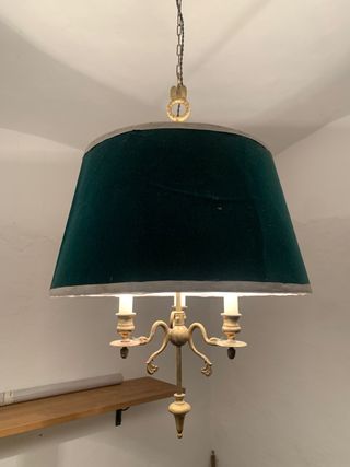 Lampara bronce vintage 3 luces