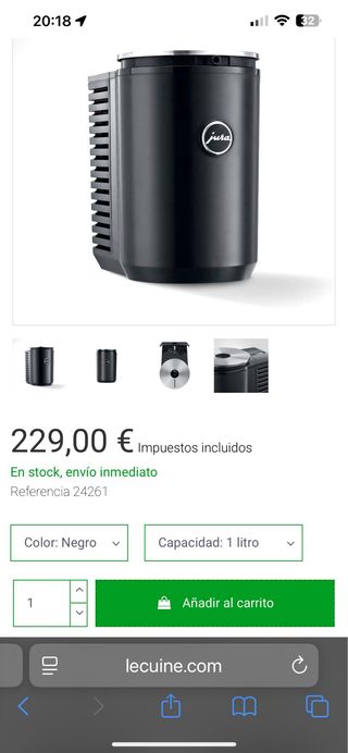Enfriador Leche Jura WE8