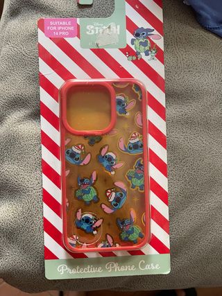 Funda iPhone 14 Pro Stitch Navidad
