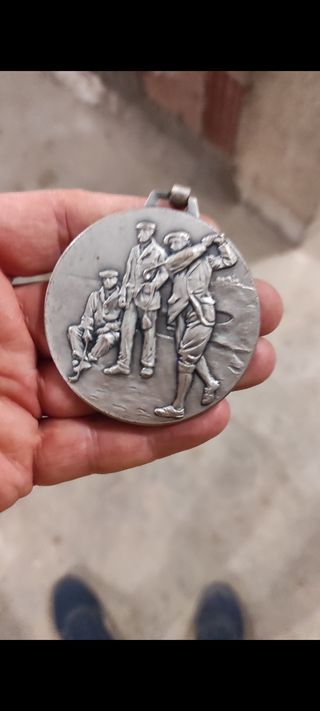 Medaglia premio golf antica