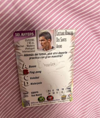 Carta Cristiano Ronaldo Real Madrid 2014